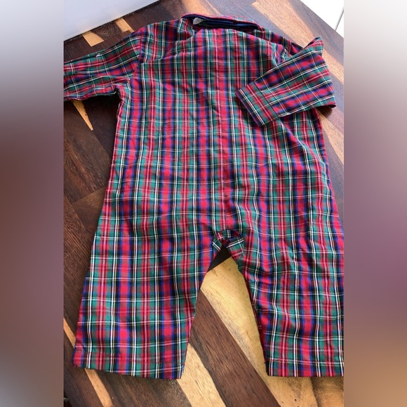 Starting Out 3m baby boy plaid Christmas long sleeve with bow tie EUC - Picture 6 of 7